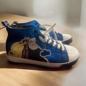 Grown-up blue Disney Villains Hi Top Available In Size 6 1/2